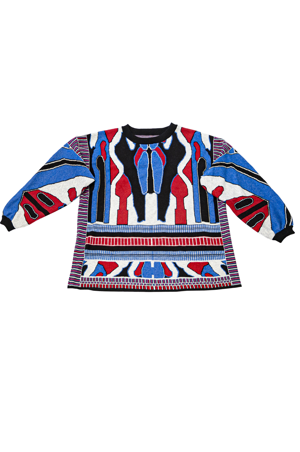Knitwear Jacquard Men's Sweater with geometric pattern image 4
