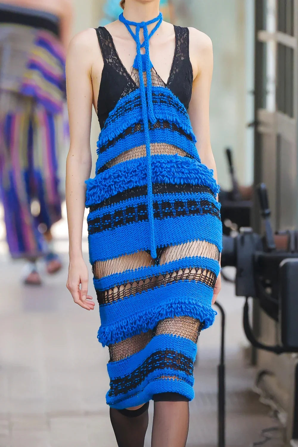 Knitwear Long Dress knitted by hand machine image 0