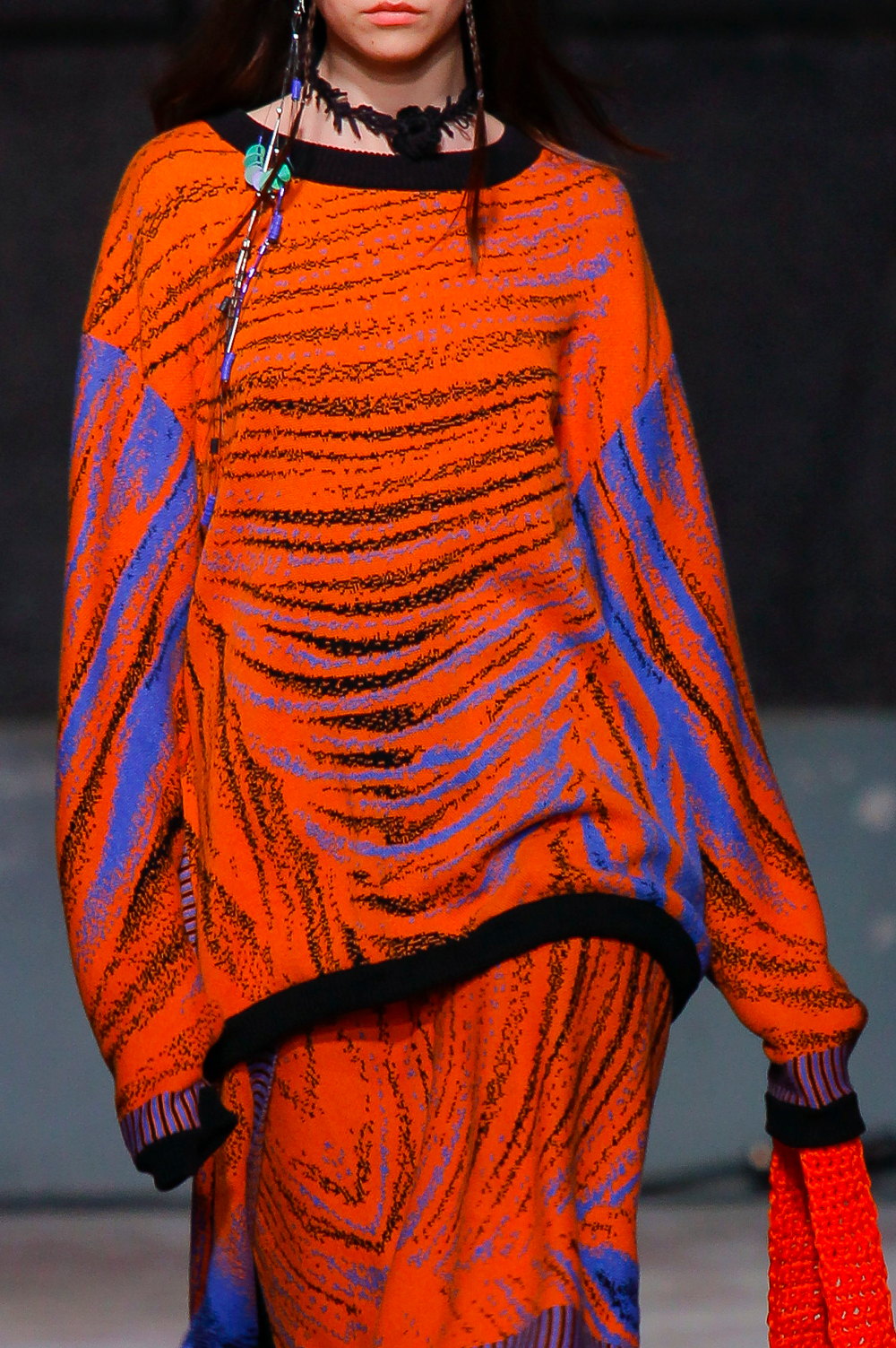 Knitwear Jacquard Oversized Sweater image 0