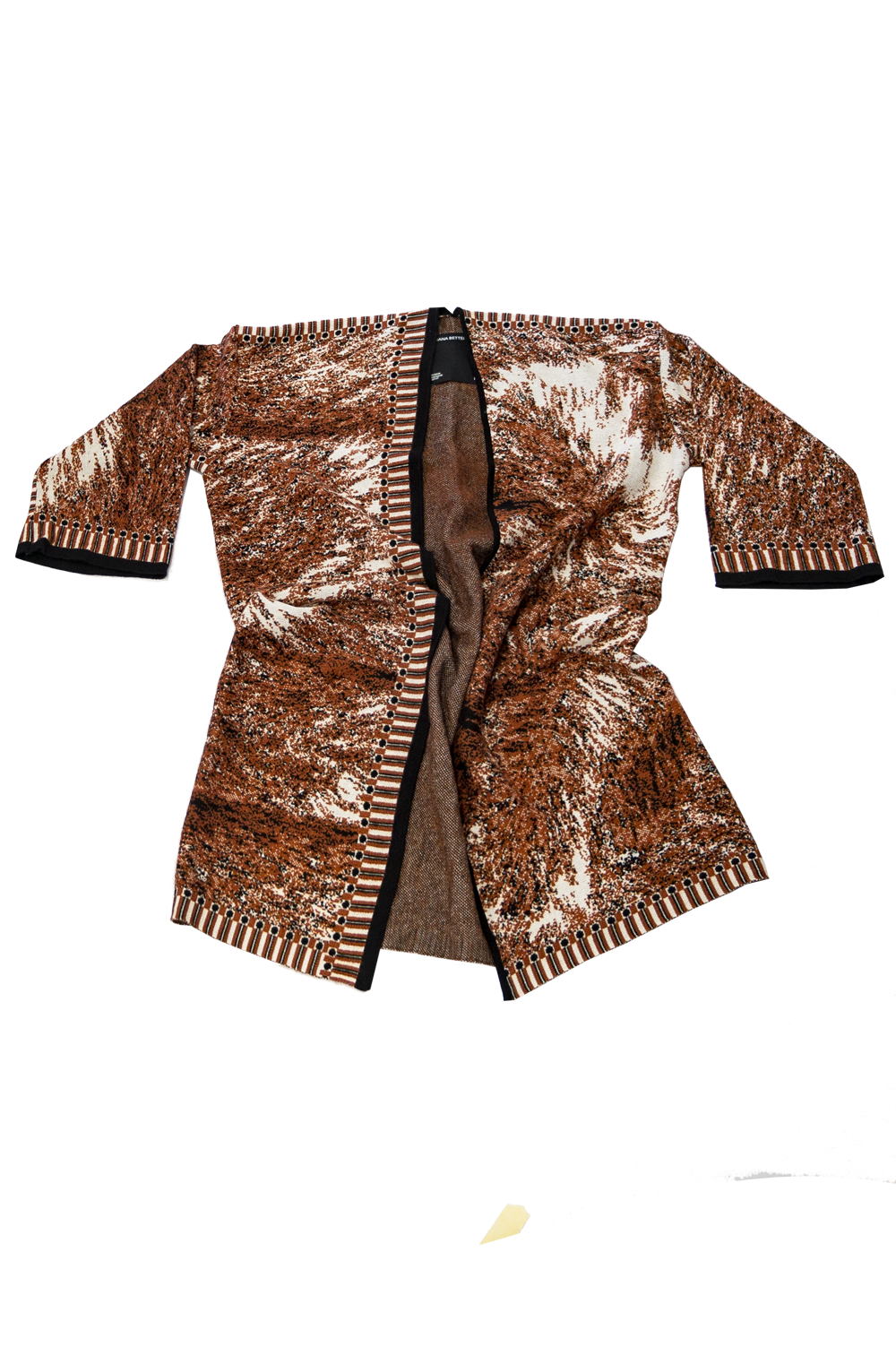 Knitwear Jacquard Long Cardigan image 3