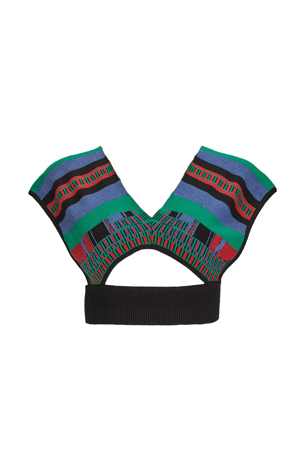 KNITWEAR JACQUARD COLORFUL BOOB TOP image 3