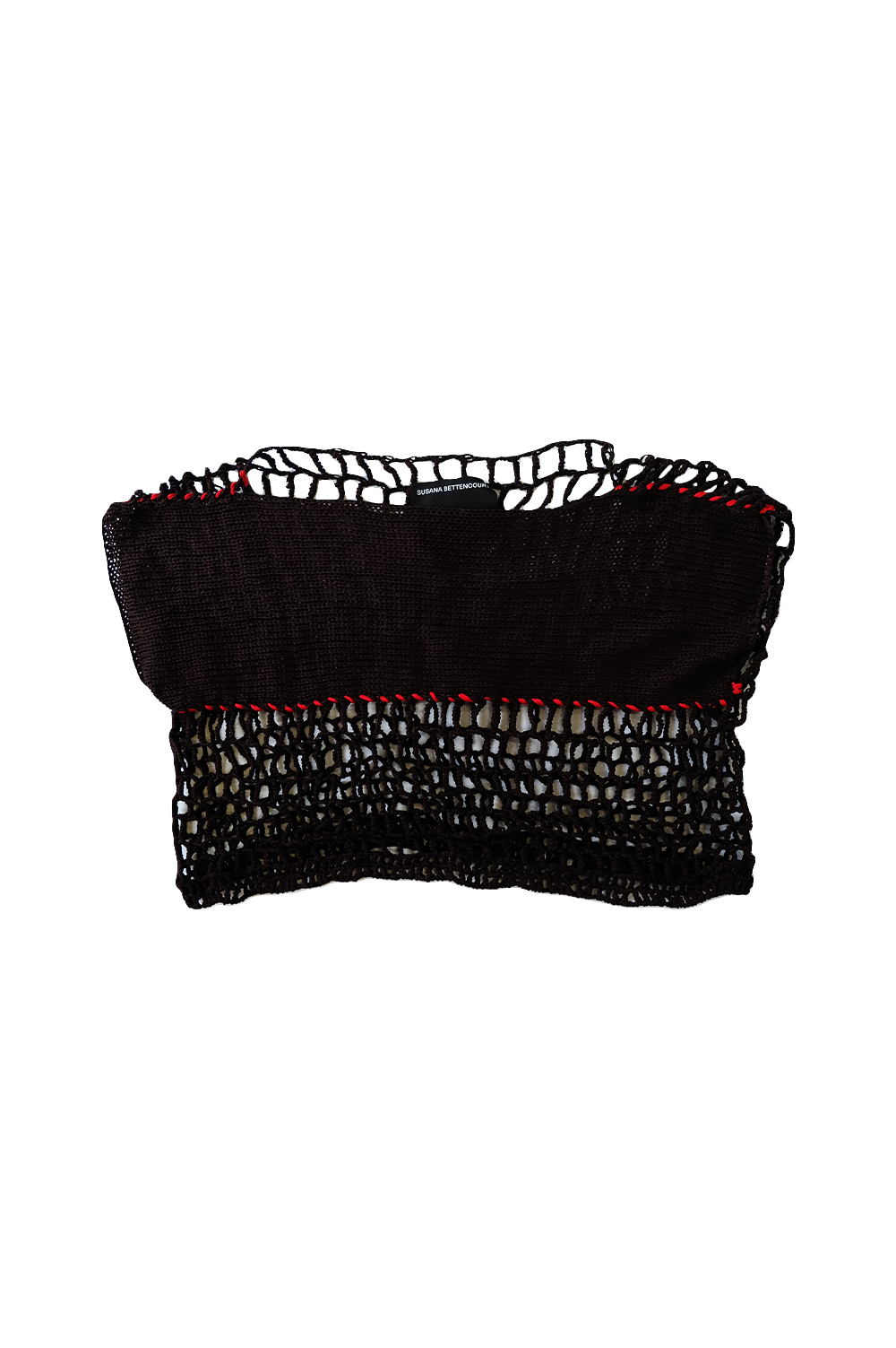 Knitwear top knitted by hand machine image 1