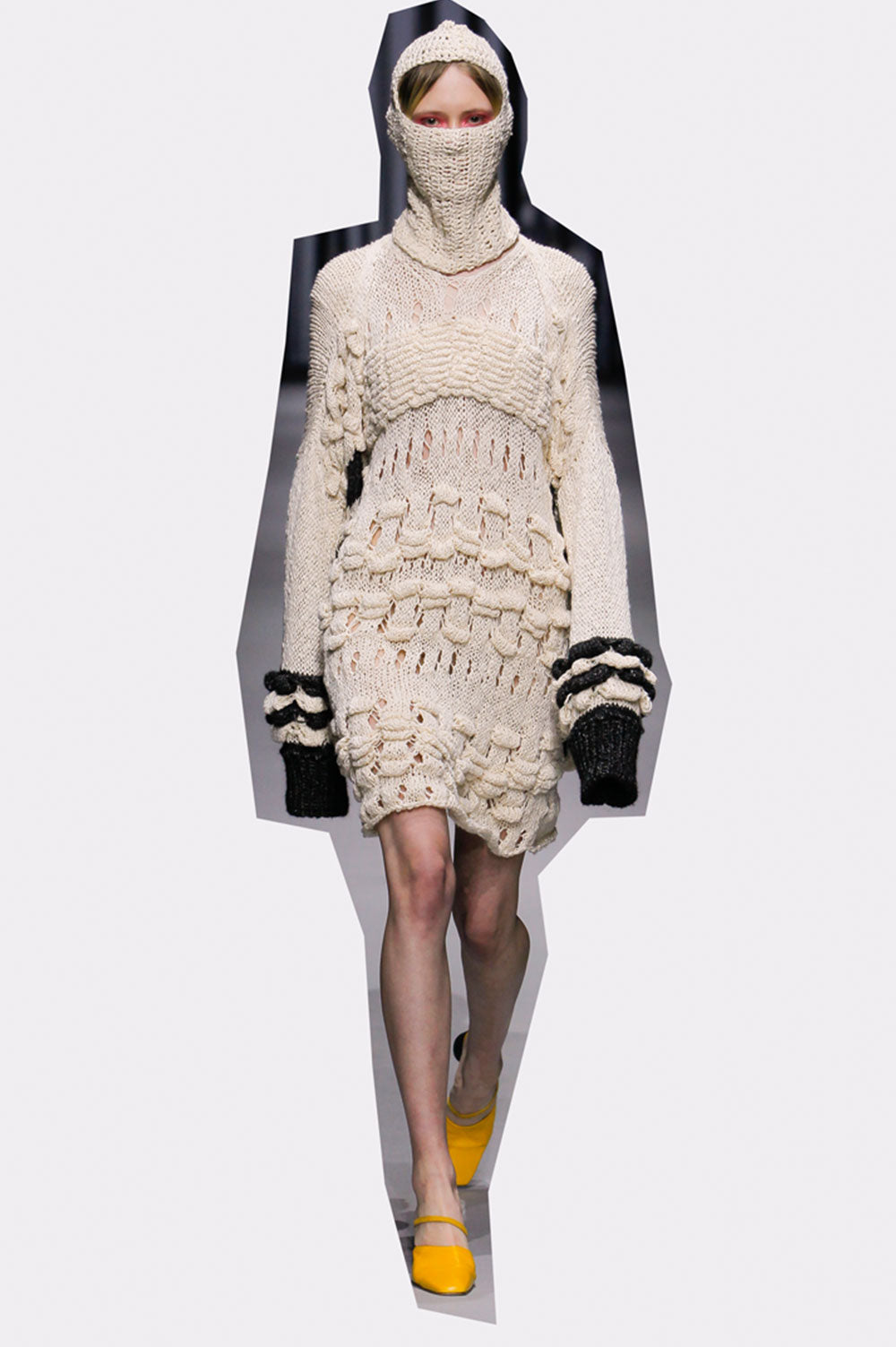HAND KNIT DRESS WITH DIFFERENT STITCHES image 4