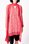 JACQUARD mini dress WITH V NECK DETAIL image 0
