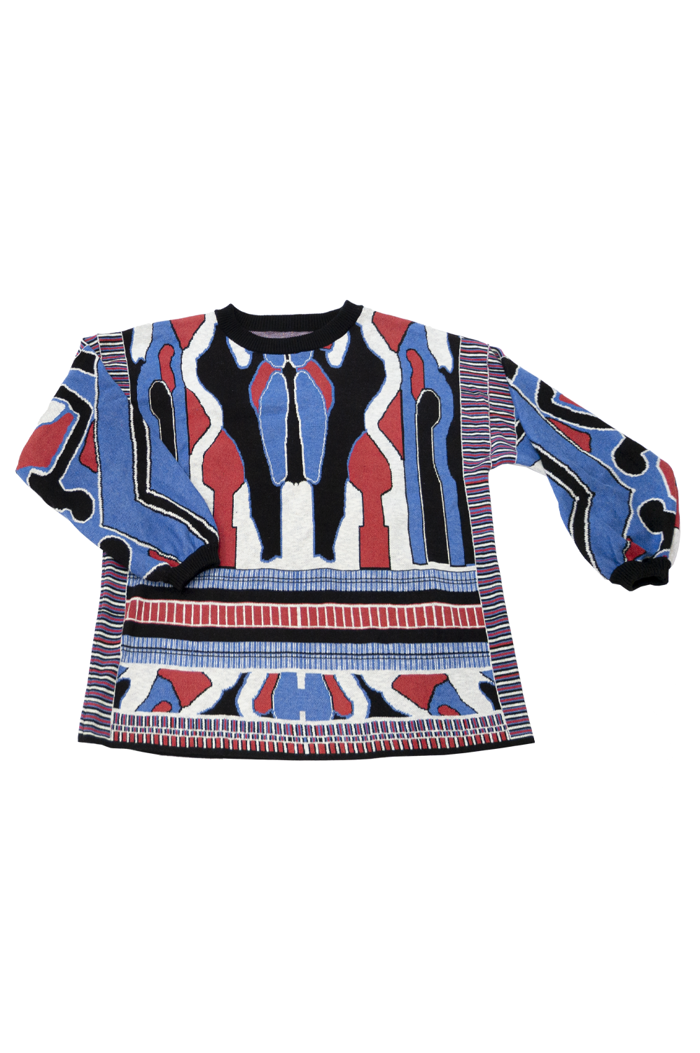 Knitwear Jacquard Men's Sweater with geometric pattern image 2