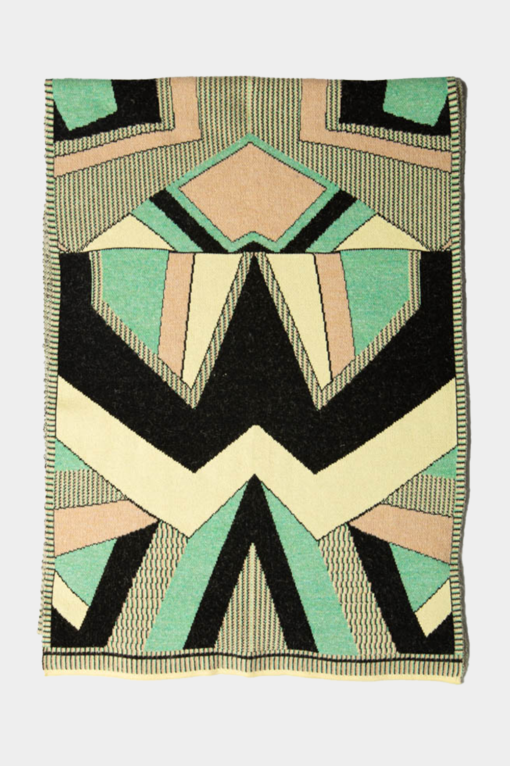 oversized scarf with colorful geometric pattern image 1