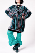 JACQUARD SWEATER DRESS WITH CUT OUT DETAIL image 0