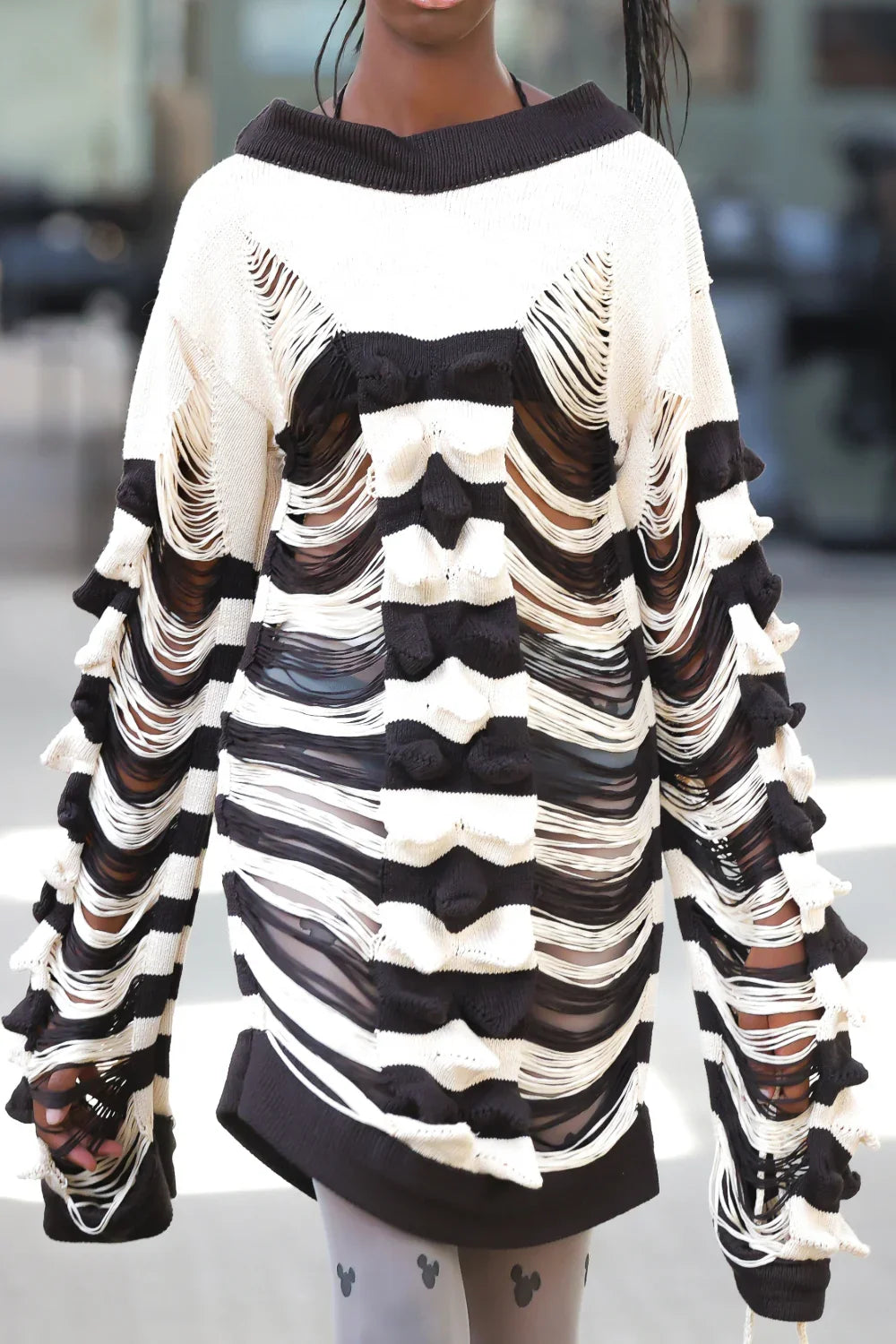 Knitwear Long Dress knitted by hand machine image 0