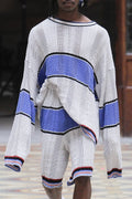 TUCK STRUCTURED KNITWEAR MEN SWEATER IN BEJE image 0
