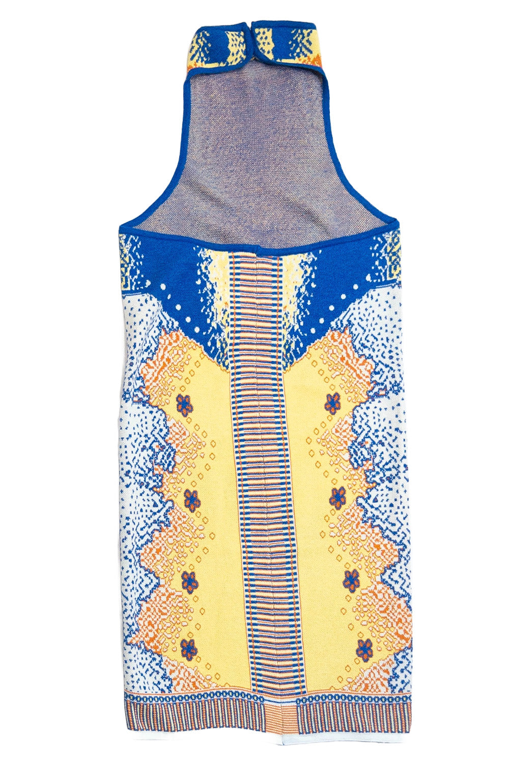Clowd jacquard dress with openning back image 3
