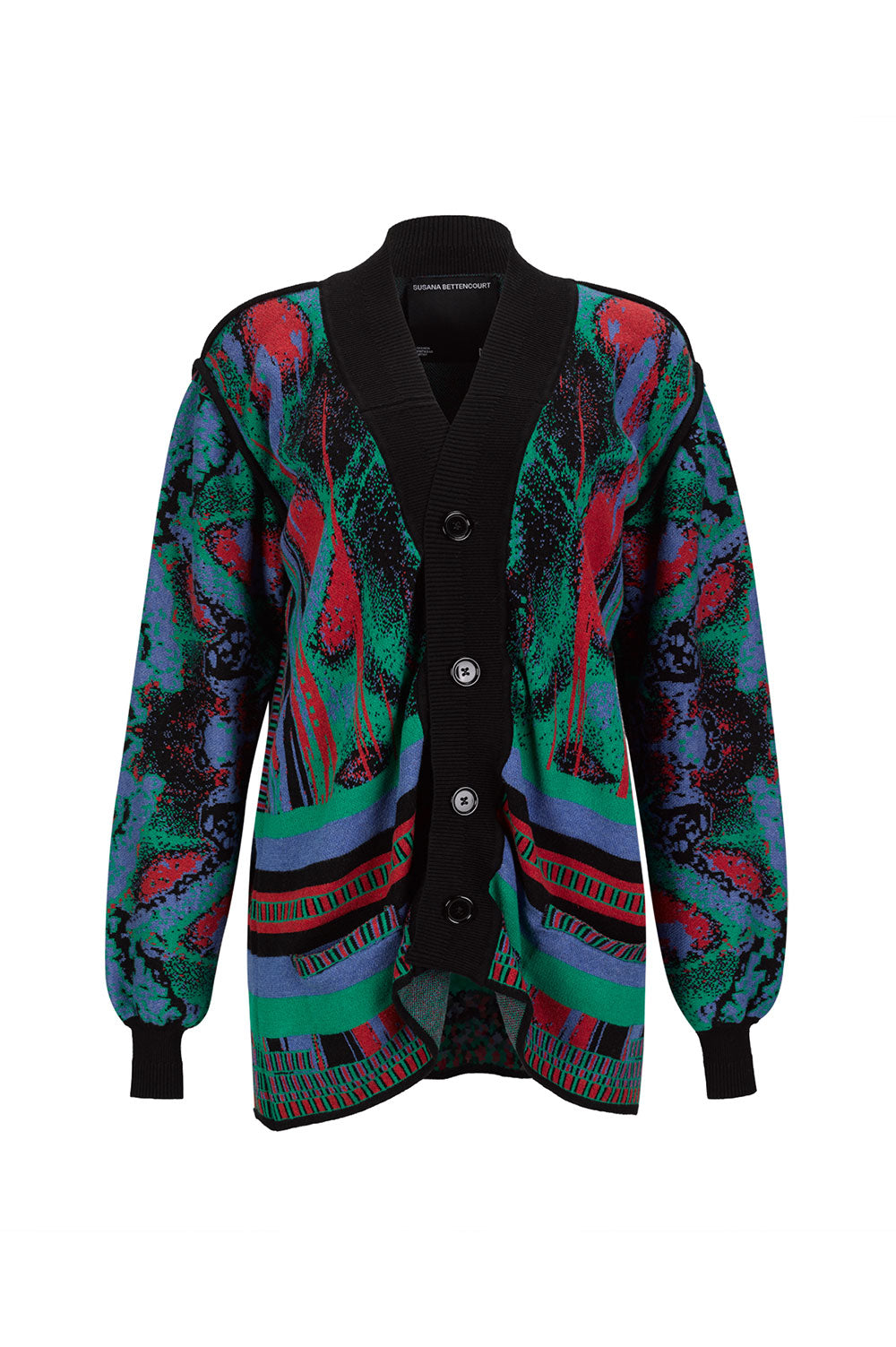 KNITWEAR JACQUARD COLORFUL JACKET image 3