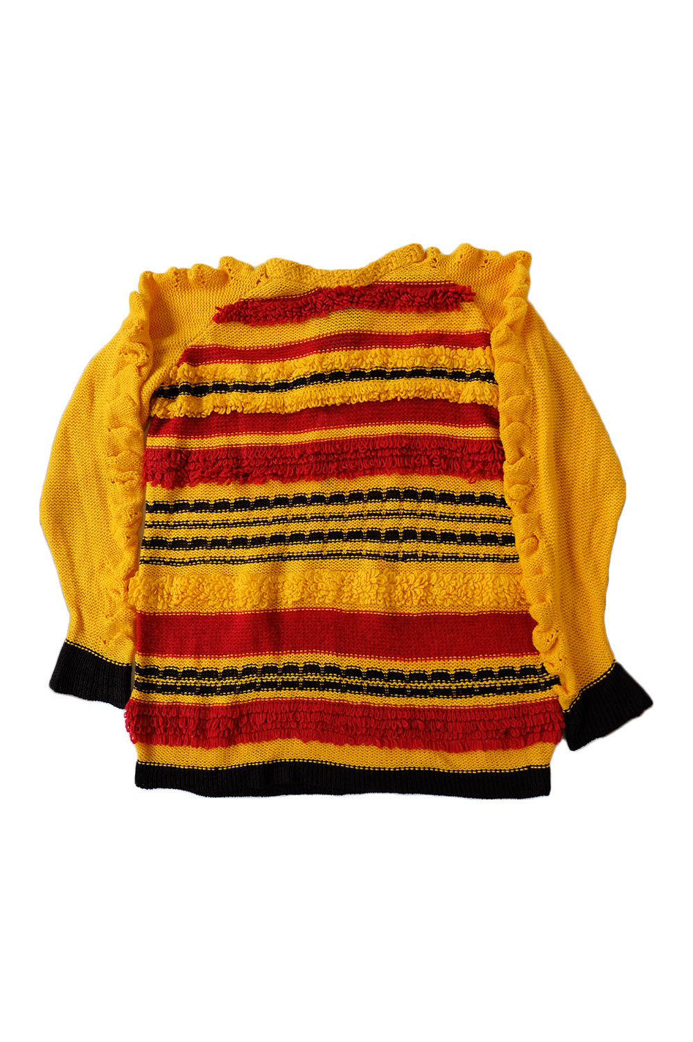 Oversized Knitwear Sweater knitted by hand machine image 2